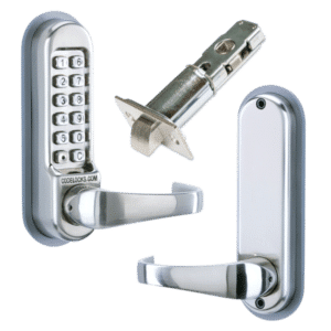 CODELOCKS CL0540 / CL0545 Stainless Steel Digital Gate Lock With Adjustable Latch - SS - CL0545 With Passage Set