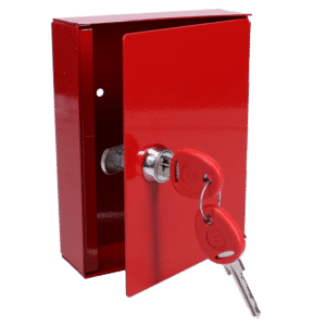 SECURIKEY EK1SFA Emergency Key Box Solid Fronted With Camlock - Red - Solid Front