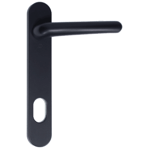 NORDAN NTech Villa Balcony Door Handle External With Cutout To Suit Scandinavian Oval - Black (0403373)