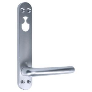 NORDAN NTech Villa Balcony Door Handle Internal With Cutout To Suit Rococo Scandinavian Oval - Silver (0401699)