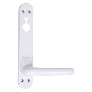 NORDAN NTech Villa Balcony Door Handle Internal With Cutout To Suit Rococo Scandinavian Oval - White (0403437)