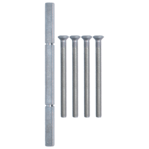 NORDAN NTech Villa Balcony Door Fixing Pack 140mm Spindle & Screws - Silver Screws Included (0401362)