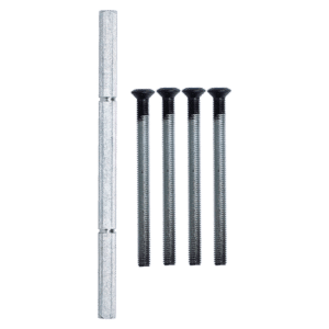 NORDAN NTech Villa Balcony Door Fixing Pack 140mm Spindle & Screws - Black Screws Included (0403387)