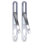 WINLOCK Universal Repair Handle Frame Set With Adjustable 62mm-92mm Centres - Brushed Chrome