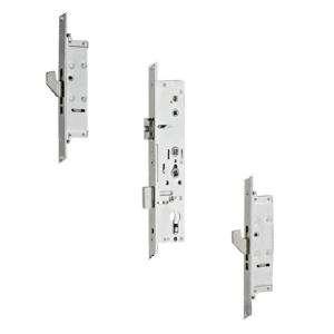 LOCKMASTER Lever Operated Latch & Deadbolt 92/62 Twin Spindle 20mm Radius 2 Hook - 45 Backset 92/62