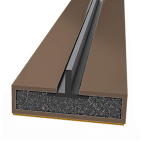 FIRESTOP Intumescent Strip 2.1m x 4mm Fire & Smoke Single Fin Seal - 10mm Brown (1/2 Hour) FS1604
