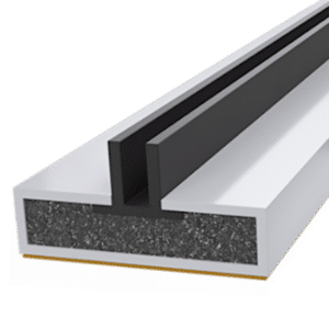 FIRESTOP Intumescent Strip 2.1m x 4mm Fire & Smoke Double Fin Seal - 10mm White (1/2 Hour) FS1621