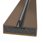 FIRESTOP Intumescent Strip 2.1m x 4mm Fire & Smoke Single Fin Seal - 15mm Brown (1/2 - 1 Hour) FS1610