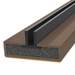 FIRESTOP Intumescent Strip 2.1m x 4mm Fire & Smoke Double Fin Seal - 15mm Brown (1/2 - 1 Hour) FS1628