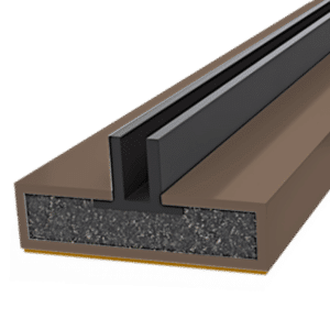 FIRESTOP Intumescent Strip 2.1m x 4mm Fire & Smoke Double Fin Seal - 15mm Brown (1/2 - 1 Hour) FS1628
