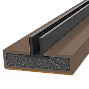 FIRESTOP Intumescent Strip 2.1m x 4mm Fire & Smoke Double Fin Seal - 20mm Brown (1 Hour) FS1634