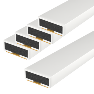 FIRESTOP Intumescent Strip 1.05m x 4mm Fire Only Seal (Pack Of 5) - 10mm White (1/2 Hour) FS151