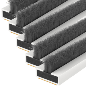 FIRESTOP Intumescent Strip 1.05m x 4mm Fire & Smoke Brush Seal (Pack Of 5) - 10mm White (1/2 Hour) FS154