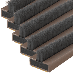 FIRESTOP Intumescent Strip 1.05m x 4mm Fire & Smoke Brush Seal (Pack Of 5) - 10mm Brown (1/2 Hour) FS153