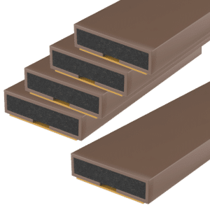 FIRESTOP Intumescent Strip 1.05m x 4mm Fire Only Seal (Pack Of 5) - 15mm Brown (1 Hour) FS156