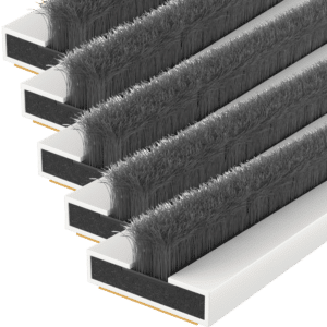 FIRESTOP Intumescent Strip 1.05m x 4mm Fire & Smoke Brush Seal (Pack Of 5) - 15mm White (1 Hour) FS160