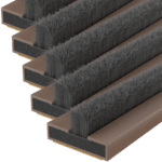 FIRESTOP Intumescent Strip 1.05m x 4mm Fire & Smoke Brush Seal (Pack Of 5) - 15mm Brown (1 Hour) FS159