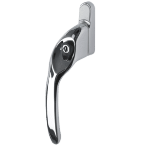 TITON Overture E II Locking Espag Window Handle Offset Handed - LH Polished Chrome