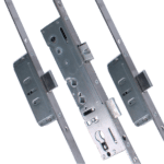 LOCKMASTER Lever Operated Latch & Deadbolt Twin Spindle - 2 Dead Bolt - 35/92-62