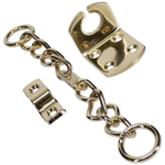 RUTLAND Security Door Chain Fire & Smoke Tested & TS 003 - Polished Brass (PB)