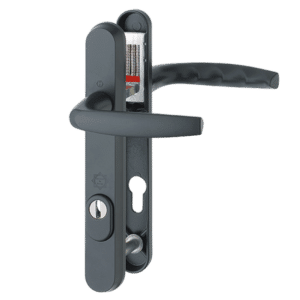 HOPPE Atlanta TS007 (2 Star) Door Furniture PAS24 92mm Centres 122mm Screw Centres - Black (Suits 70mm Thick Door)