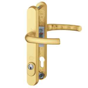 HOPPE Tokyo TS007 (2 Star) Door Furniture PAS24 92mm Centres 215mm Screw Centres - Gold (Suits 70mm Thick Door)