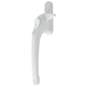 ERA Maxim Cockspur Non-Locking Handle With 12mm Nose Height - LH White 12mm