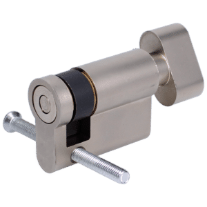 ASEC VITAL Blind Thumbturn Half Euro Dual Finish Cylinder With Adjustable Cam - 40mm (30/10) NP
