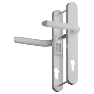 ASEC Evo Sprung Lever/Lever Multipoint Door Handles 92mm PZ 246mm Backplate 215mm Fixings - White