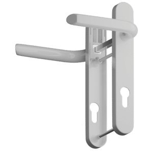 ASEC Evo Sprung Lever/Lever Multipoint Door Handles 92mm PZ 212mm Backplate 122mm Fixings - White