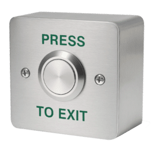 ASEC Press To Exit Stainless Steel Surface 1 Gang Large Button - Press To Exit (Large Button)