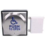 ASEC Wireless Exit Button Large Surface Disabled Logo - Disabled Logo Exit Button