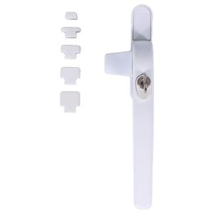 CHAMELEON Non Handed Cockspur Locking Window Handle - White