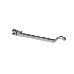 STEEL WINDOW FITTINGS B375 Classic Curved Peg Stay - 150mm Satin Chrome