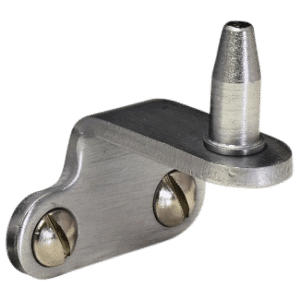 STEEL WINDOW FITTINGS B375 Peg Stay Pin Bracket for Side Hung Windows - Satin Chrome