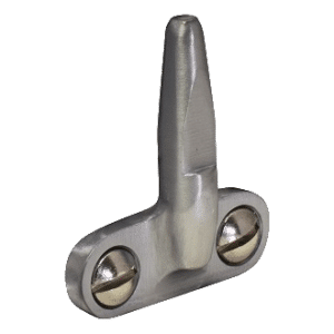 STEEL WINDOW FITTINGS B375 Back of Stay Bracket - Satin Chrome