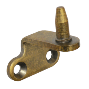 STEEL WINDOW FITTINGS B375 Peg Stay Pin Bracket for Side Hung Windows - Antique Brass