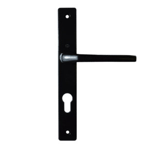HOPPE Frankfurt UPVC Lever Door Furniture - Black (245mm Plate Length)