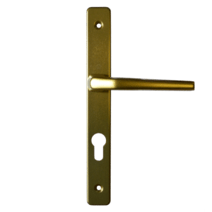 HOPPE Frankfurt UPVC Lever Door Furniture - Gold (245mm Plate Length)