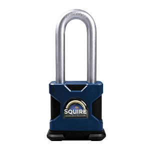SQUIRE Stronghold Long Shackle Padlock Body Only To Take Scandinavian Oval Insert - 50mm Slot