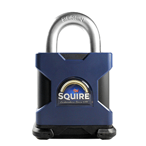 SQUIRE Stronghold Open Shackle Padlock Body Only To Take Scandinavian Oval Insert - 65mm Slot