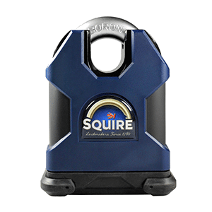 SQUIRE Stronghold Closed Shackle Padlock Body Only To Take Scandinavian Oval Insert - 65mm Tang