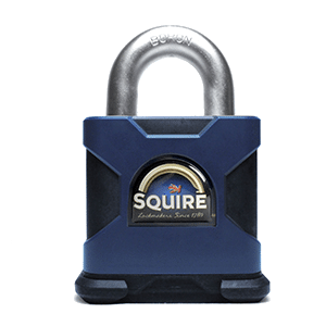 SQUIRE Stronghold Open Shackle Padlock Body Only To Take Scandinavian Oval Insert - 80mm Slot