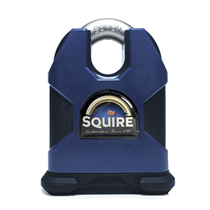 SQUIRE Stronghold Closed Shackle Padlock Body Only To Take Scandinavian Oval Insert - 80mm Tang