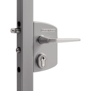 LOCINOX Surface Mounted Gate Lock - LAKQ3030 U2 Silver (30mm - 50mm)