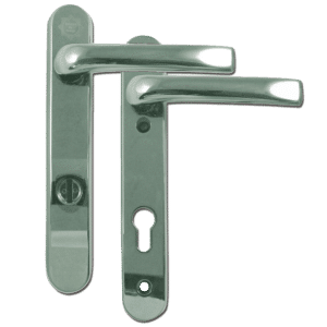 MILA Kite Secure PAS24 2 Star 220mm Lever/Lever Door Furniture - Chrome - Bagged