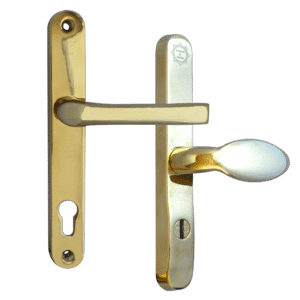 MILA Kite Secure PAS24 2 Star 240mm Lever/Pad Door Furniture 92/62 Centres - Gold - Bagged
