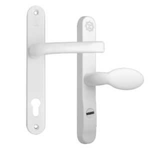 MILA Kite Secure PAS24 2 Star 240mm Lever/Pad Door Furniture 92/62 Centres - White - Bagged