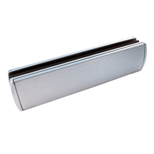 MILA Sleek Letter Plate 40/80 - 310mm Wide - Satin Chrome
