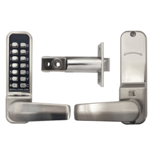 BORG LOCKS BL2401ECP Easicode Digital Lock With Optional Holdback - Satin Steel